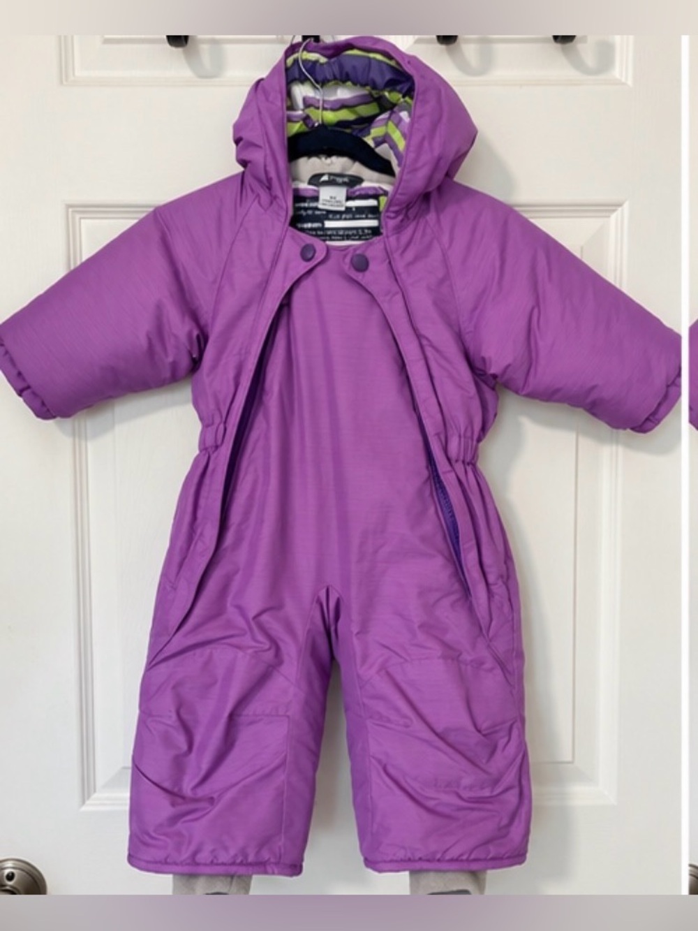 MEC Kids Purple Hooded Toaster Bunting One-Piece Snow Suit